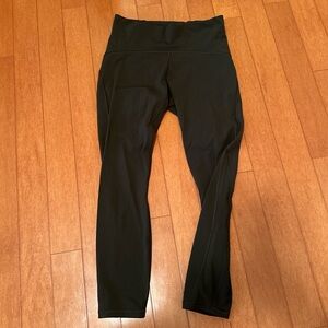 size 8 green lululemon align mesh detail leggings
